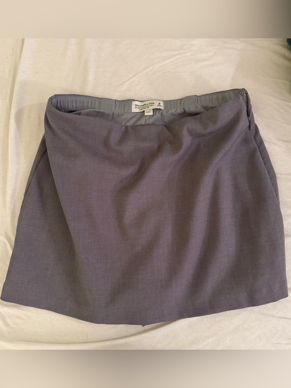 Abercrombie & Fitch Scarlett Curve Love M Gray Mini Skirt